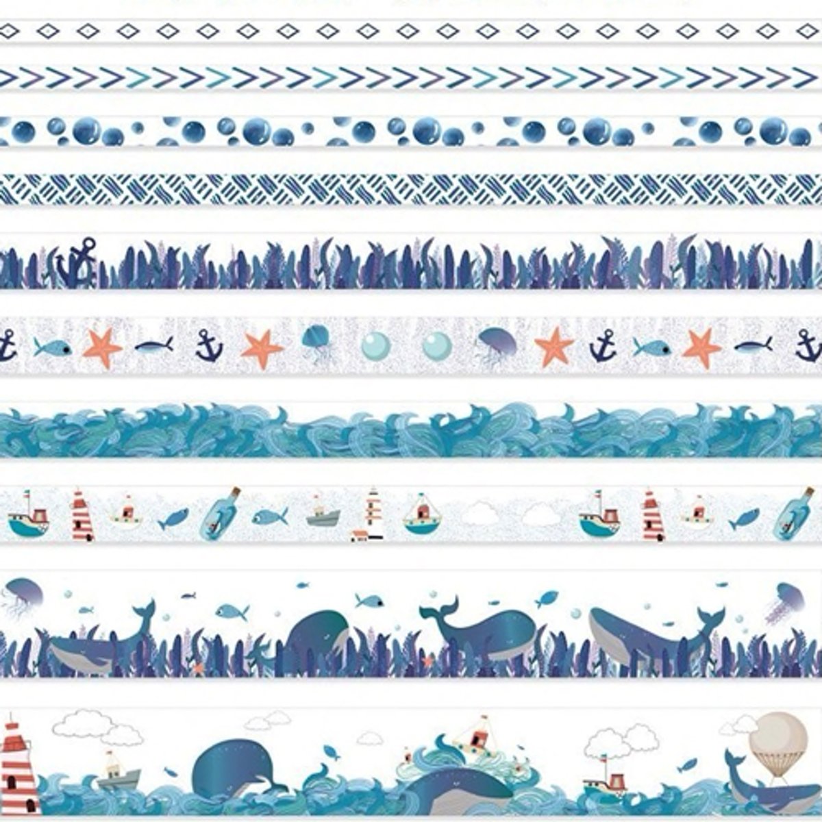 Moodadventures | Washi Tape | Sealife | 10 Rollen